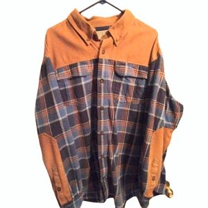 Duluth Trading Co. Burly Weight Flannel with Firehose 2XL. Shacket.